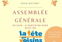 Affiche AG et fête des voisins